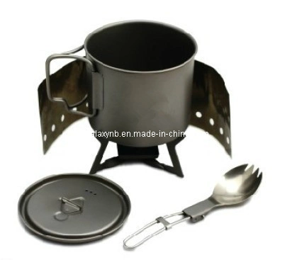 Titanium Metal Cup for Outdoor Picnic and Allow The Heating