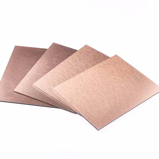 Серебро Золото Золотая Зеркальная Щетка Матовый Алюминиевый Композит